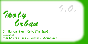 ipoly orban business card